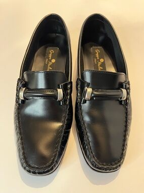 Gruppo Italiano  Black Leather Loafers Sz 6.5